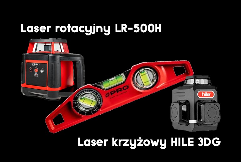 Kup laser rotacyjny LR-500H lub laser krzyżowy Hile 3DG, odbierz poziomnice magnetyczną z kątomierzem PRO TORPEDO GRATIS! Oferta obowiązuje do wyczerpania zapas&oacute;w.&nbsp;