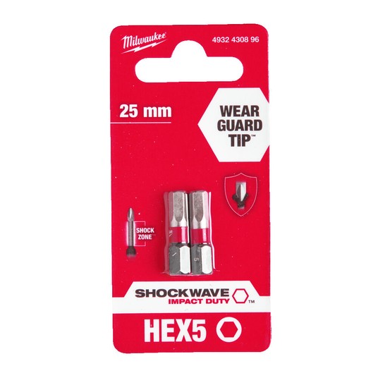 Bit udarowy HEX 5x25mm Shockwave Milwaukee -zdjęcie numer 1