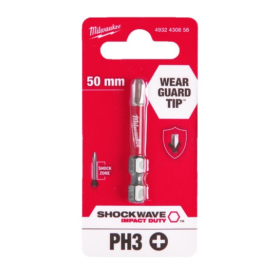 Bit udarowy PH3x50mm Milwaukee Shockwave -zdjęcie numer 1