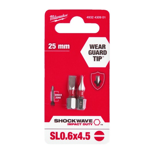 Bit udarowy płaski SL 0,6x4,5 Shockwave Milwaukee -zdjęcie numer 1