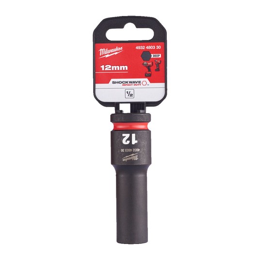 Nasadka udarowa długa ShW 1/2 12mm Milwaukee -zdjęcie numer 1