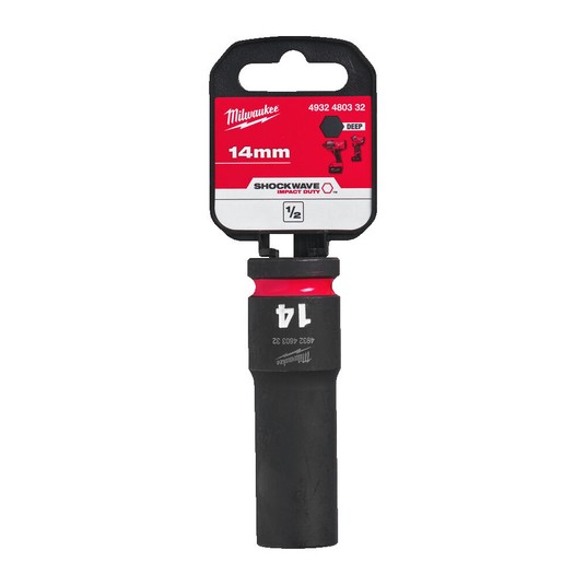 Nasadka udarowa długa ShW 1/2 14mm Milwaukee -zdjęcie numer 1
