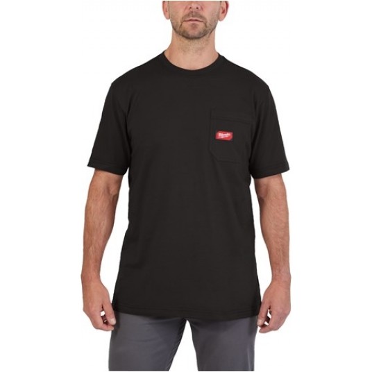 T-shirt z krótkim rękawem XXL czarny -zdjęcie numer 1