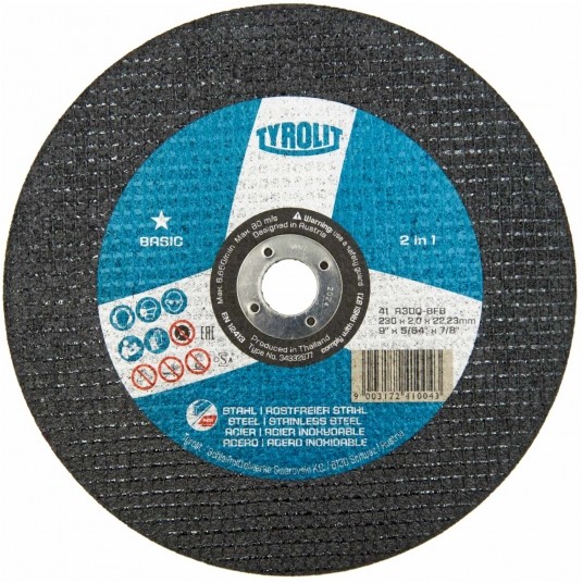Tarcza 230x2 TYROLIT BASIC -zdjęcie numer 1