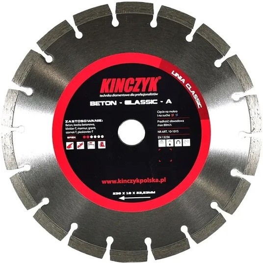 Tarcza beton CLASSIC-A 230x10x22,23 -zdjęcie numer 1