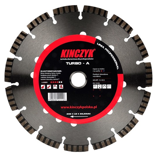 Tarcza diamentowa TURBO-A 300x10x25,4/20 -zdjęcie numer 1