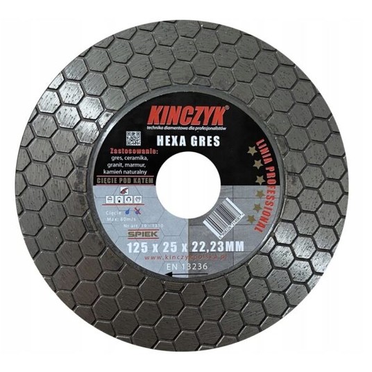 Tarcza HEXA-GRES 125X25X22,23 -zdjęcie numer 1