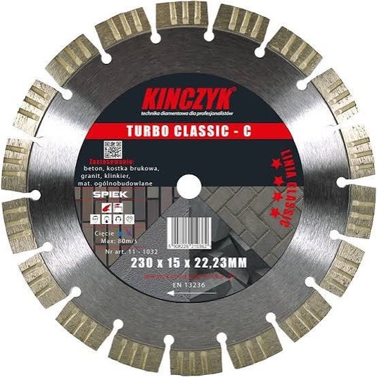 Tarcza TURBO CLASSIC-C 230x15x22,23 -zdjęcie numer 1