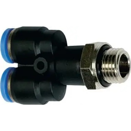 Trójnik wtykowy Y G1/8Z 4mm -zdjęcie numer 1
