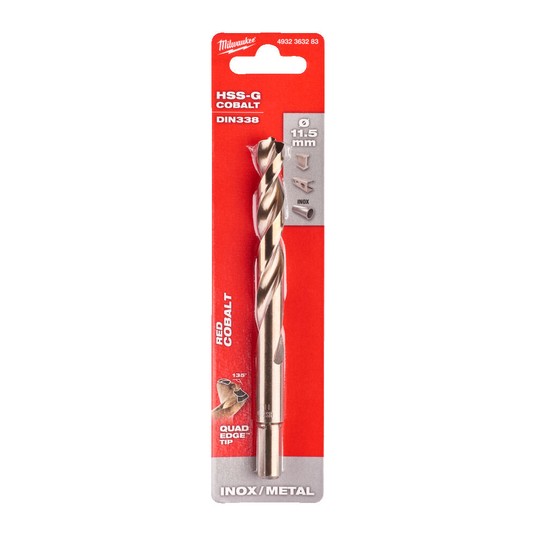 Wiertło do metalu HSS-G Cobalt 11,5mm Milwaukee -zdjęcie numer 1