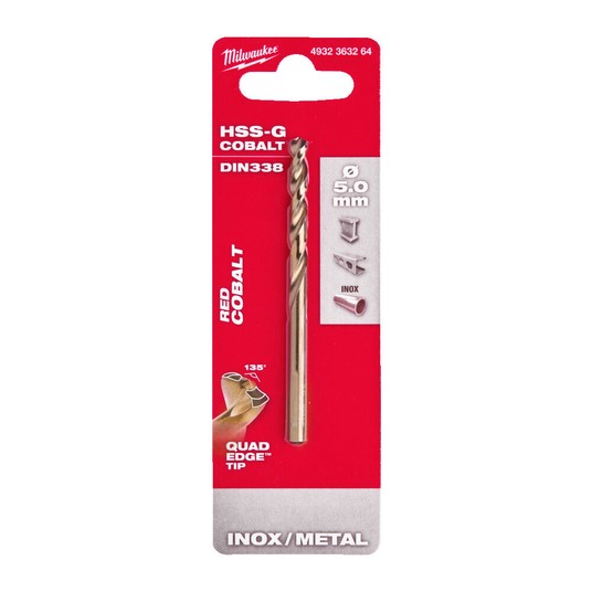 Wiertło do metalu HSS-G Cobalt 5,5mm Milwaukee -zdjęcie numer 2