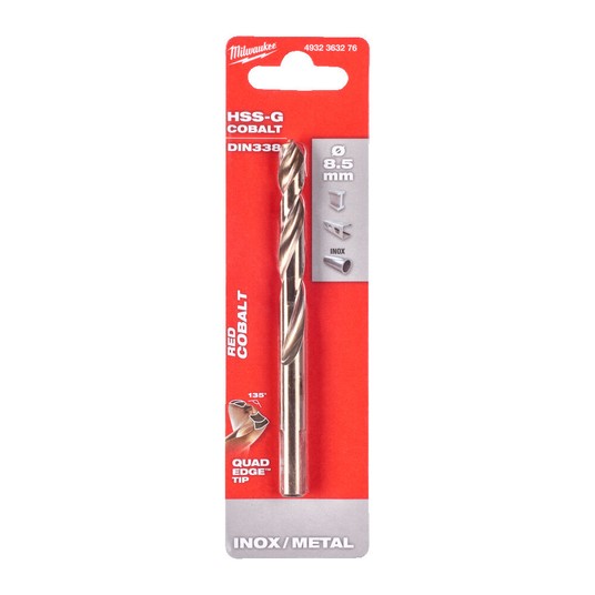 Wiertło do metalu HSS-G Cobalt 8,5mm Milwaukee -zdjęcie numer 1