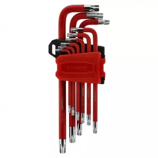 Zestaw kluczy Tamper Torx S2 RED 9 szt długich -zdjęcie numer 1