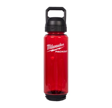 Butelka 1005ml z pokrywką czerwona PACKOUT