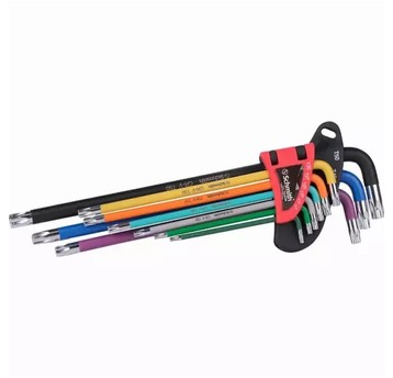 Komplet kluczy długich TORX 9szt