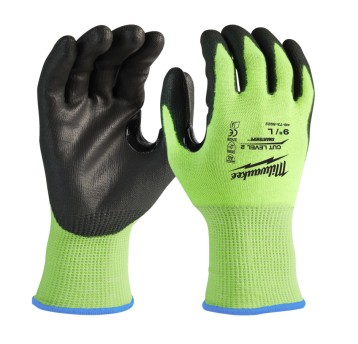 Rękawice odporne na przecięcia HI-VIS -B - XL/10