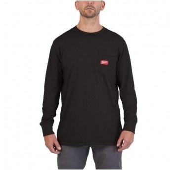 T-shirt z długim rękawem XXL czarny