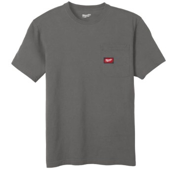 T-shirt z krótkim rękawem jasnoszary XL