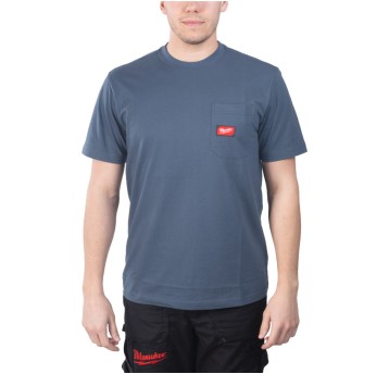 T-shirt z krótkim rękawem niebieski M