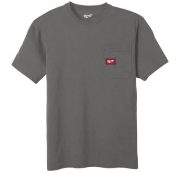 T-shirt z krótkim rękawem szary S