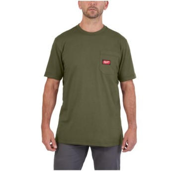 T-shirt z krótkim rękawem zielony S