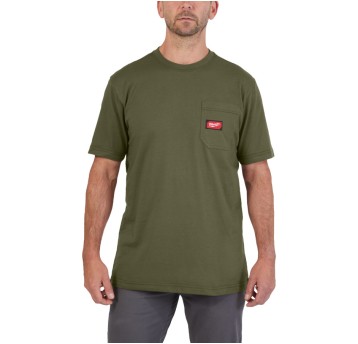 T-shirt z krótkim rękawem zielony XL