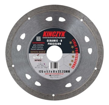Tarcza CERAMIC-B PRECISION 125x8x22,23
