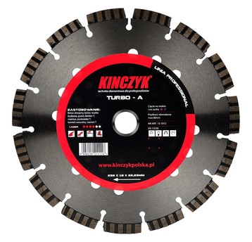 Tarcza diamentowa TURBO-A 300x10x25,4/20