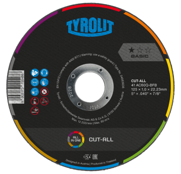 Tarcza do cięcia F125x1 CUT-ALL BASIC