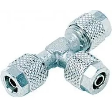 Trójnik skręcany T do węża 8x6mm