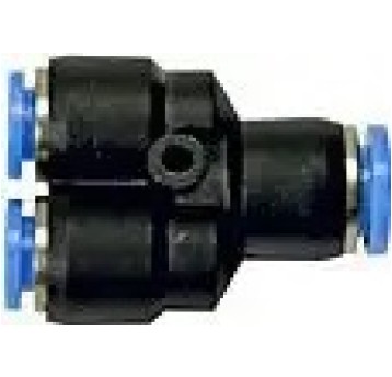 Trójnik wtykowy redukcyjny Y 1x10-2x8