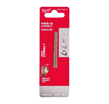 Wiertła HSS-G Cobalt 2,5mm (opk.=2szt)