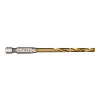 Wiertło do metalu 5,0mm Shockwave HSS-G TIN