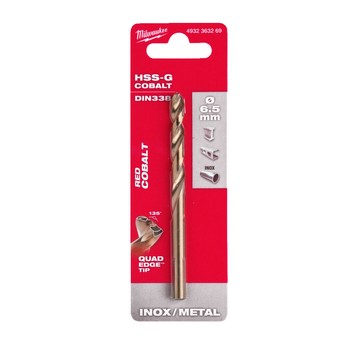 Wiertło do metalu HSS-G Cobalt 6,5mm Milwaukee