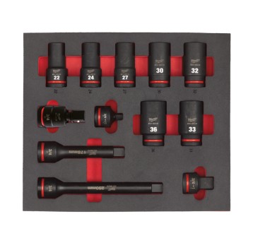 Wkładka długie nasadki udarowe 3/4" 12szt