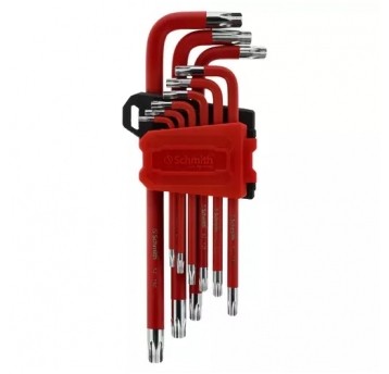 Zestaw kluczy Tamper Torx S2 RED 9 szt długich