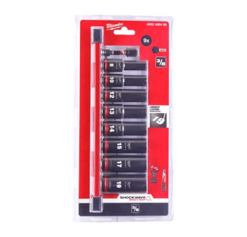 Zestaw nasadek udarowych długich 3/8" 9szt ShW