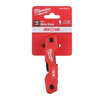 Zestaw składanych kluczy imbusowych calowych 9szt