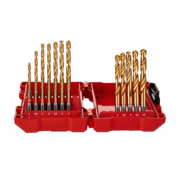 Zestaw wierteł SHW HSS-G TIN 19szt