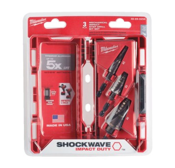 Zestaw wierteł stopniowych udarowych ShW